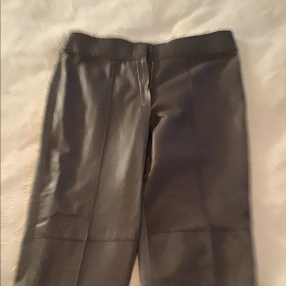 Grey Escada Leather Pants - Picture 2 of 4